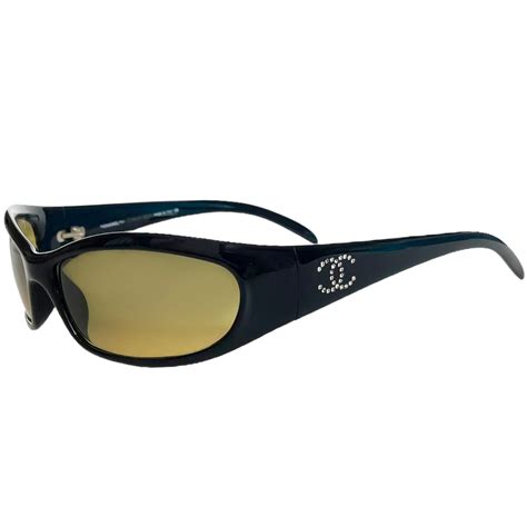 chanel sunglasses with diamante logo